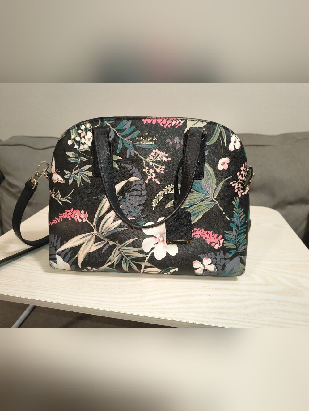 Kate Spade New York Floral Satchel Crossbody Bag